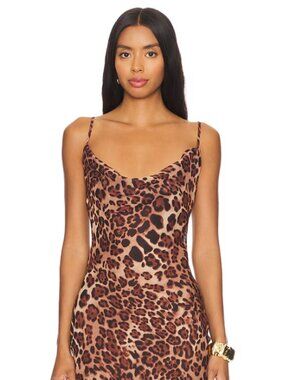 SNDYS Johanna Leopard Maxi Dress  - NEW worn once